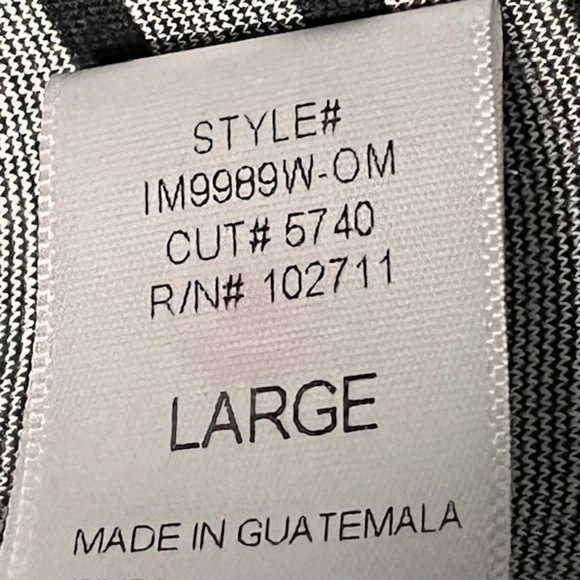 Olivia Moon Striped 1-Button Knit Blazer - Heathered Gray/Black - L - Picture 10 of 10